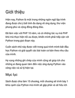 Tài liệu học Python bằng tiếng Việt | PDF