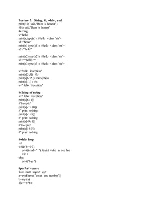 Python real time tutorial | PDF