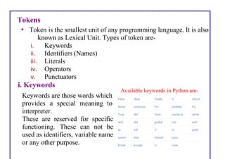 Python revision tour i | PDF