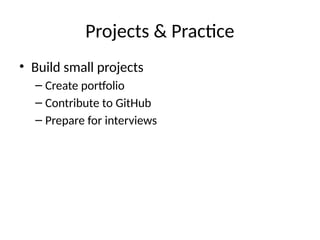 Comprehensive Python Learning Roadmap: From Basics to Advanced | PPTX