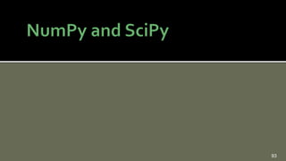 Python Scipy Numpy | PPTX