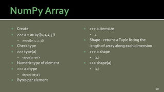 Python Scipy Numpy | PPTX
