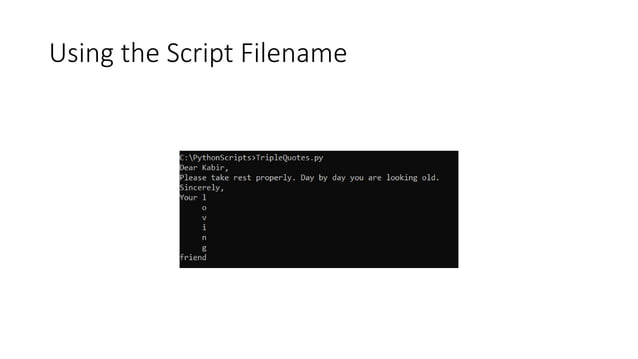 How to Create Python scripts | PPT