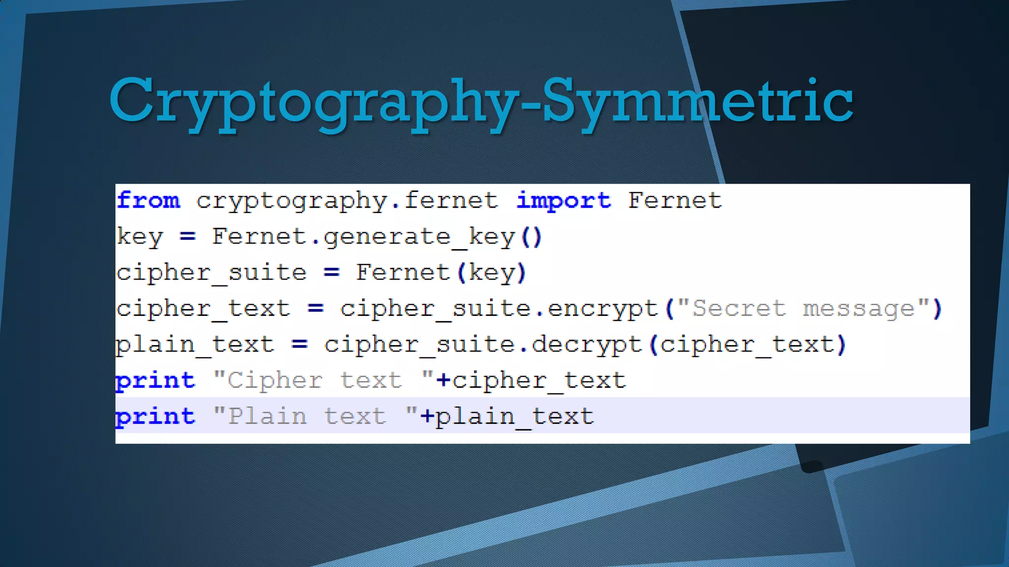 Cryptography-Symmetric
 