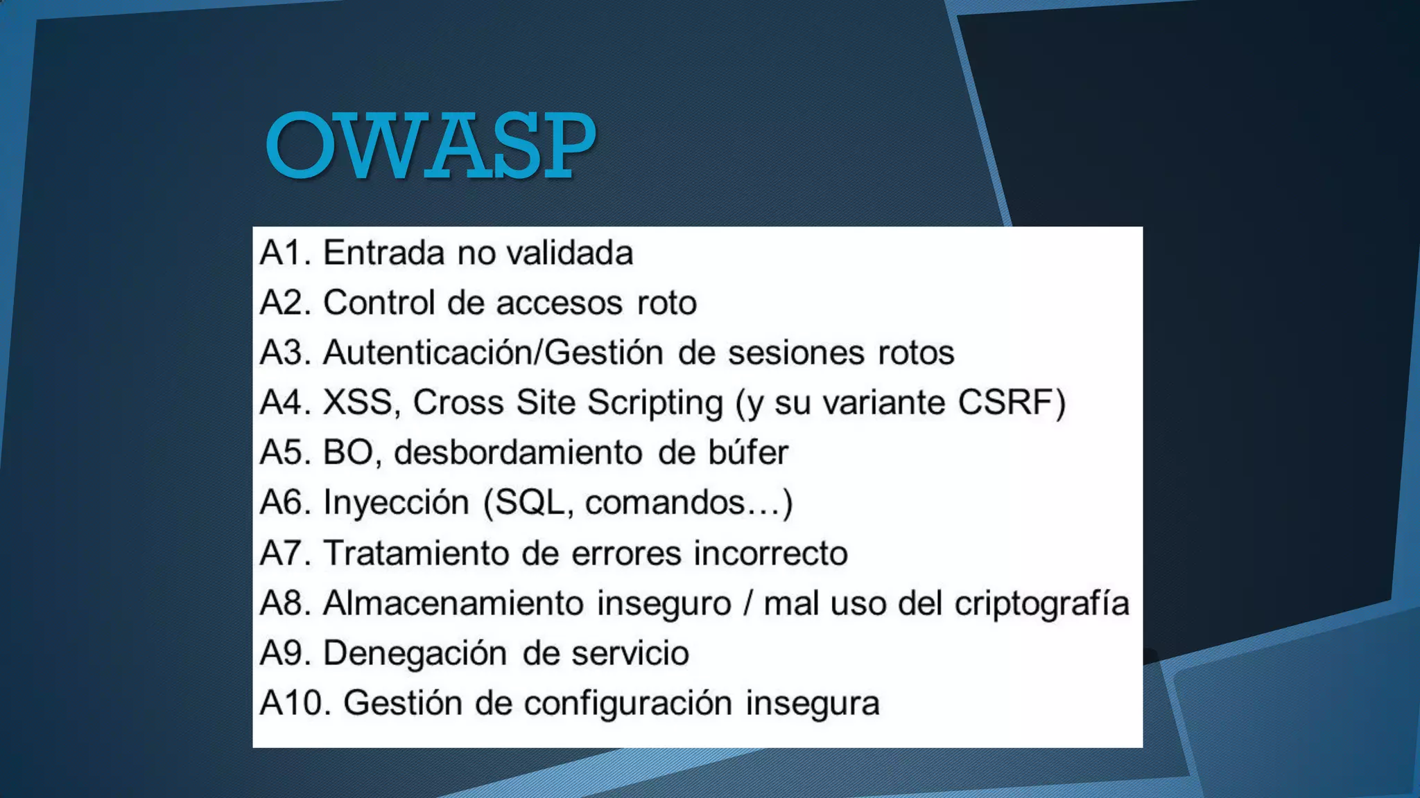 OWASP
 