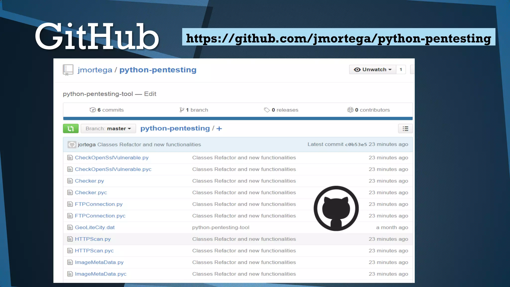 GitHub https://github.com/jmortega/python-pentesting
 