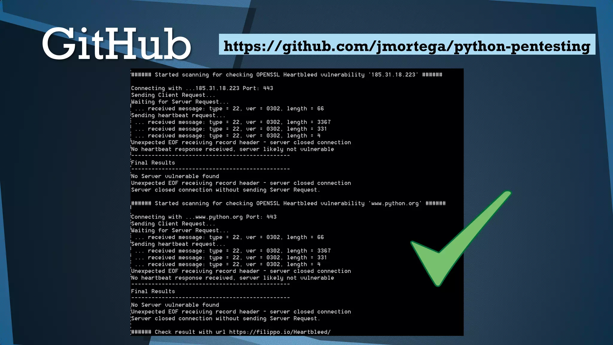 GitHub https://github.com/jmortega/python-pentesting
 