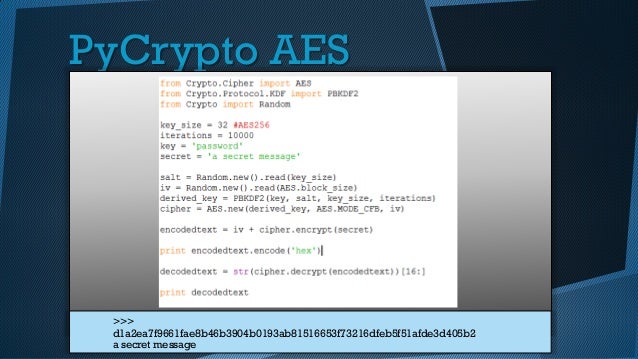 Pycrypto Generate Random Aes Key - milesclever