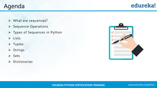 Python Sequence | Python Lists | Python Sets & Dictionary | Python ...