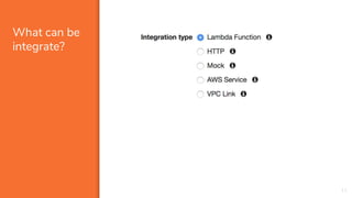 What can be
integrate?
11
 