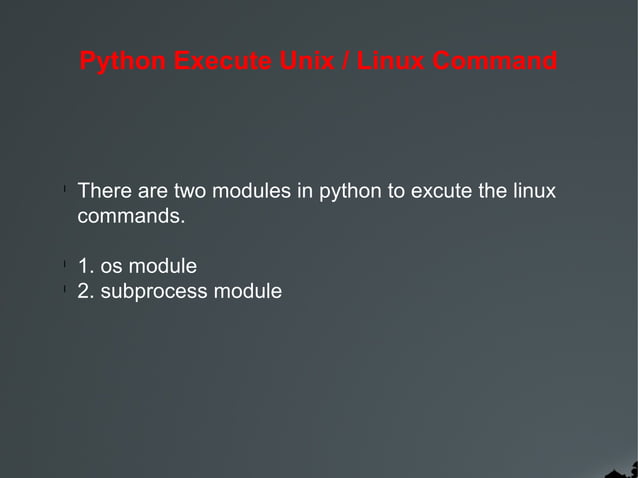Python session 4 subprocess- by Gopal.A (Python developer) | PPT