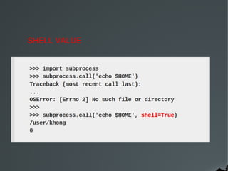 Python session 4 subprocess- by Gopal.A (Python developer) | PPT