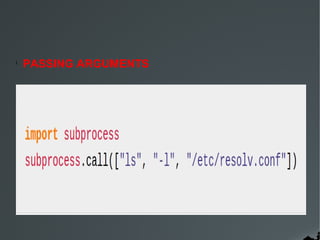 Python session 4 subprocess- by Gopal.A (Python developer) | PPT