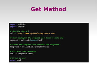 Python session 6 | PPT