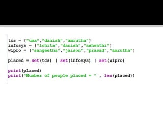 Python set | PDF