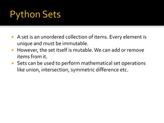 Python set | PDF