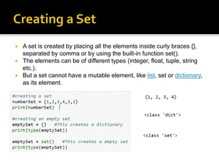 Python set | PPT