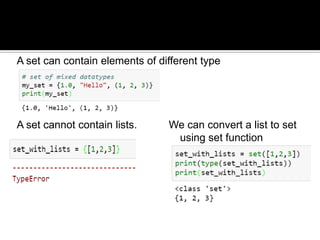 Python set | PPT