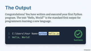 Python Getting Started Guide: Python is an interpreted language | PDF
