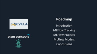 Roadmap
Introduction
MLFlow Tracking
MLFlow Projects
MLFlow Models
Conclusions
 