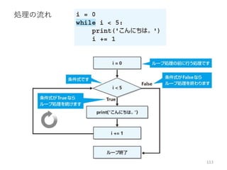 処理の流れ
113
 