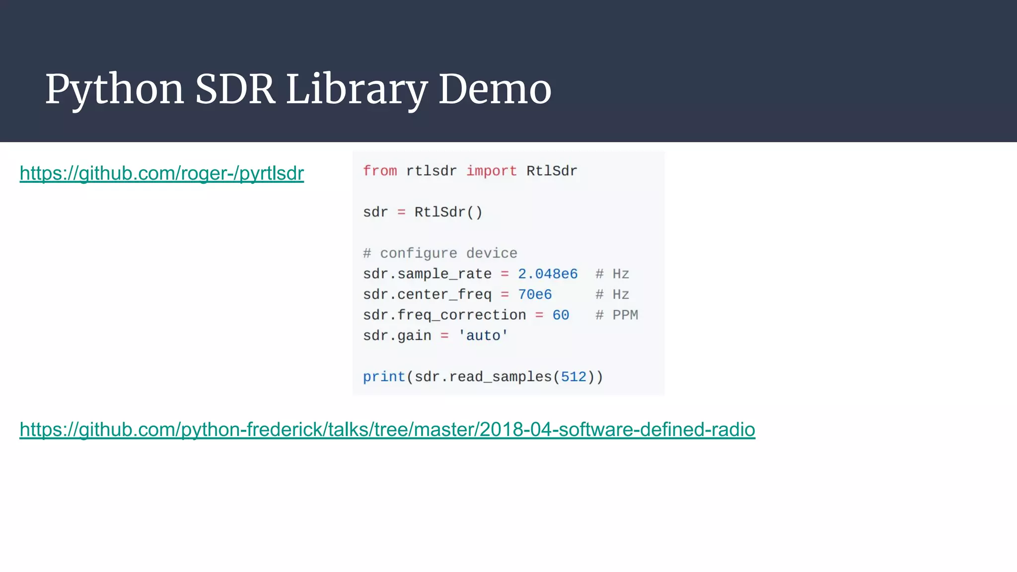 Python + Software Defined Radios | PDF