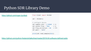 Python + Software Defined Radios | PPT