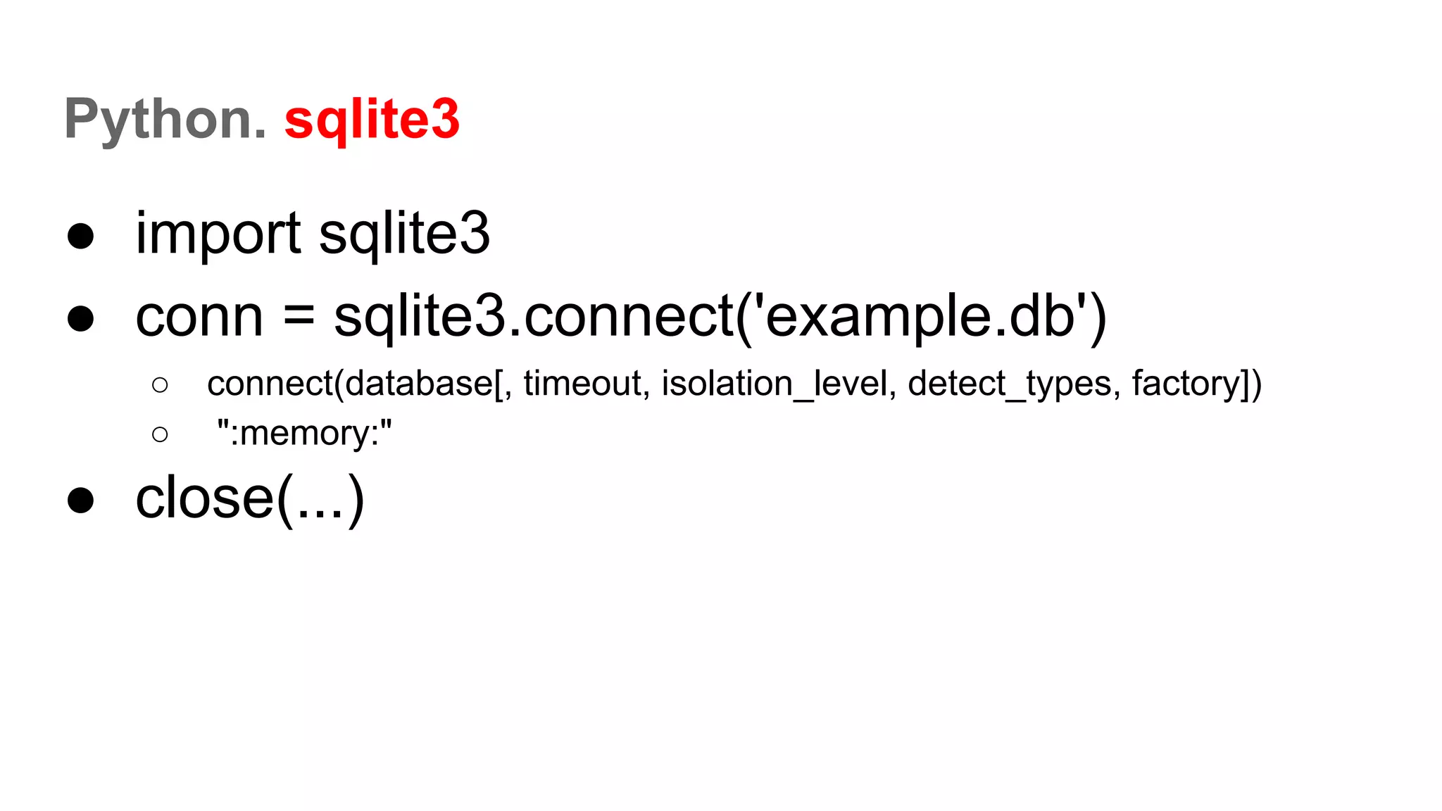 Python sqlite3 | PDF