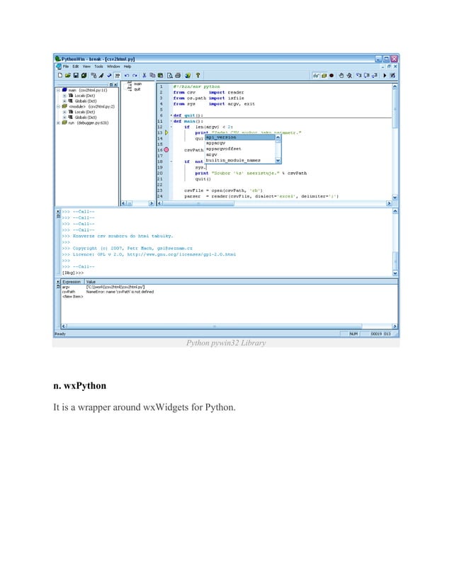 Python standard library & list of important libraries | PDF