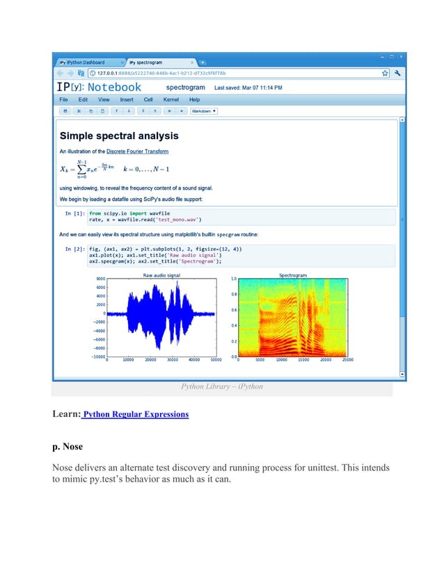 Python standard library & list of important libraries | PDF