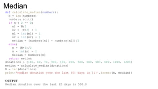 Python Statistics.pptx | Physics | Science