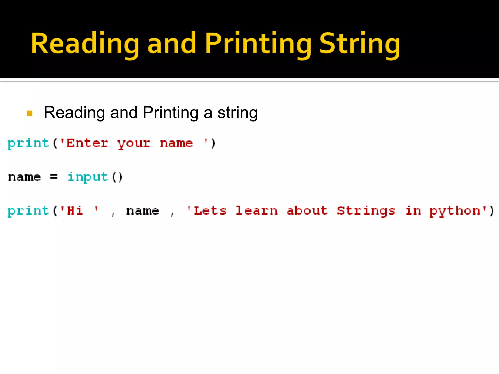 Python strings | PDF