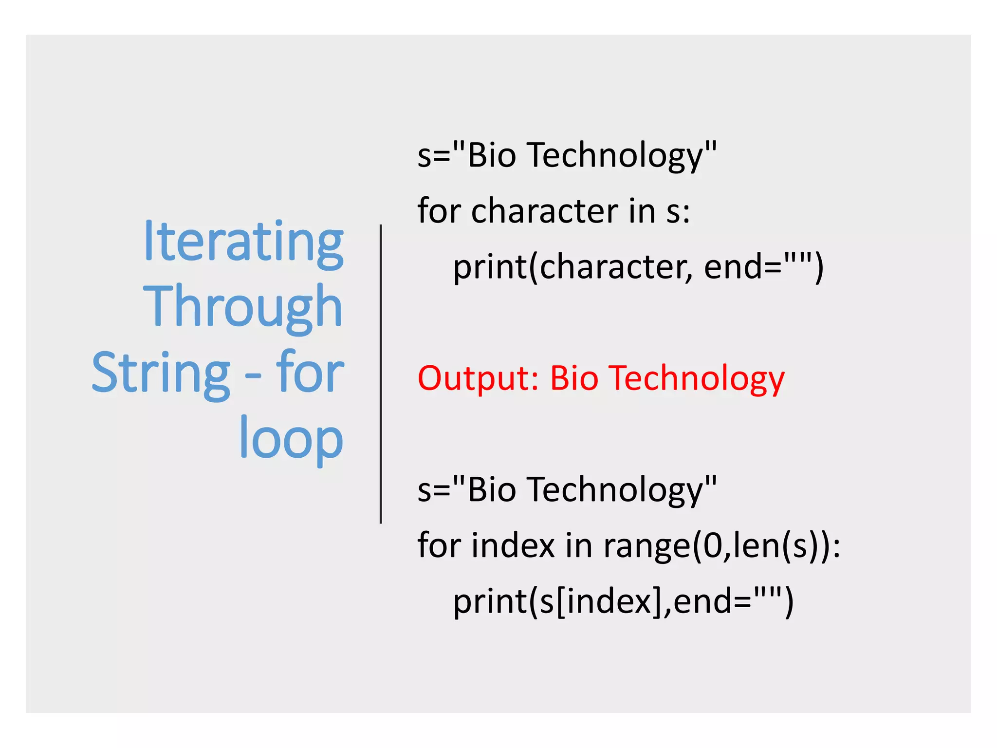 Python strings | PPT