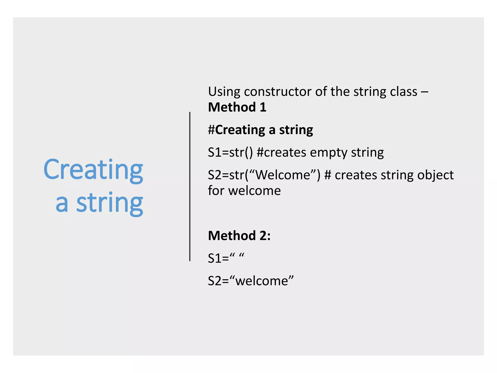 Python strings | PPT