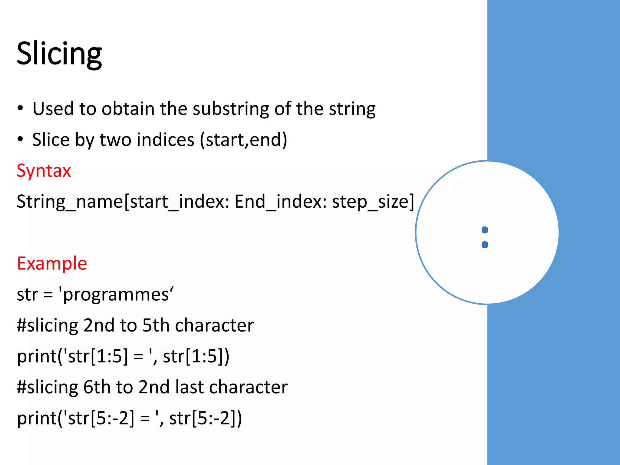 Python strings | PPT