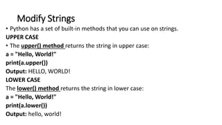 Python Strings and its Featues Explained in Detail .pptx