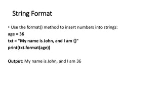 Python Strings and its Featues Explained in Detail .pptx