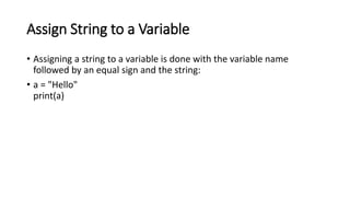 Python Strings and its Featues Explained in Detail .pptx