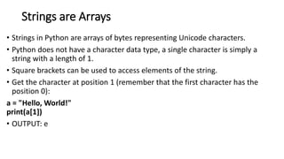 Python Strings and its Featues Explained in Detail .pptx