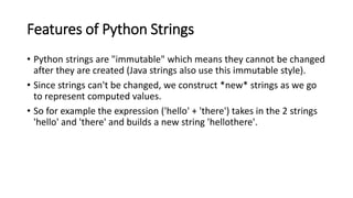 Python Strings and its Featues Explained in Detail .pptx