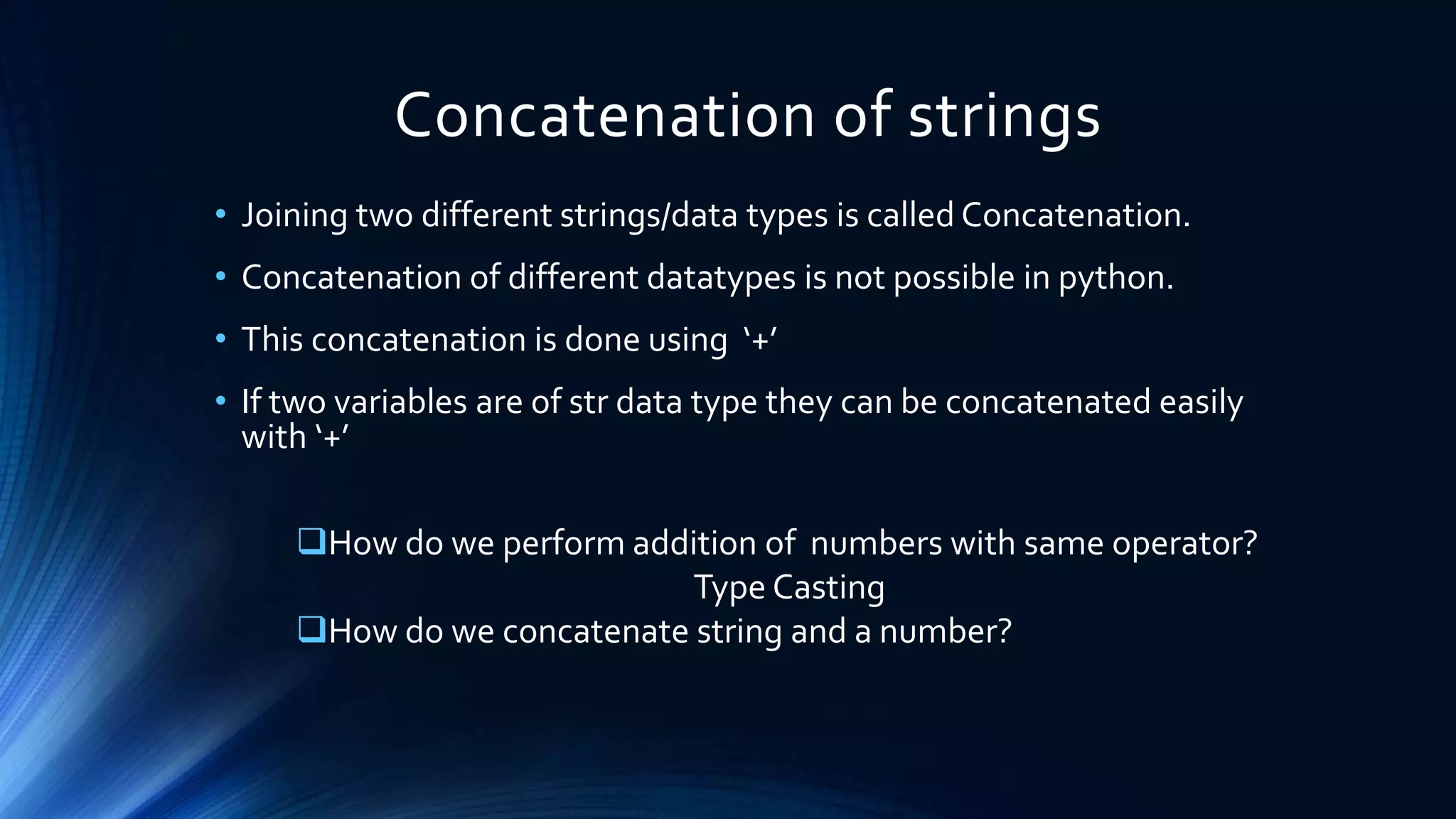 Python strings presentation | PPT