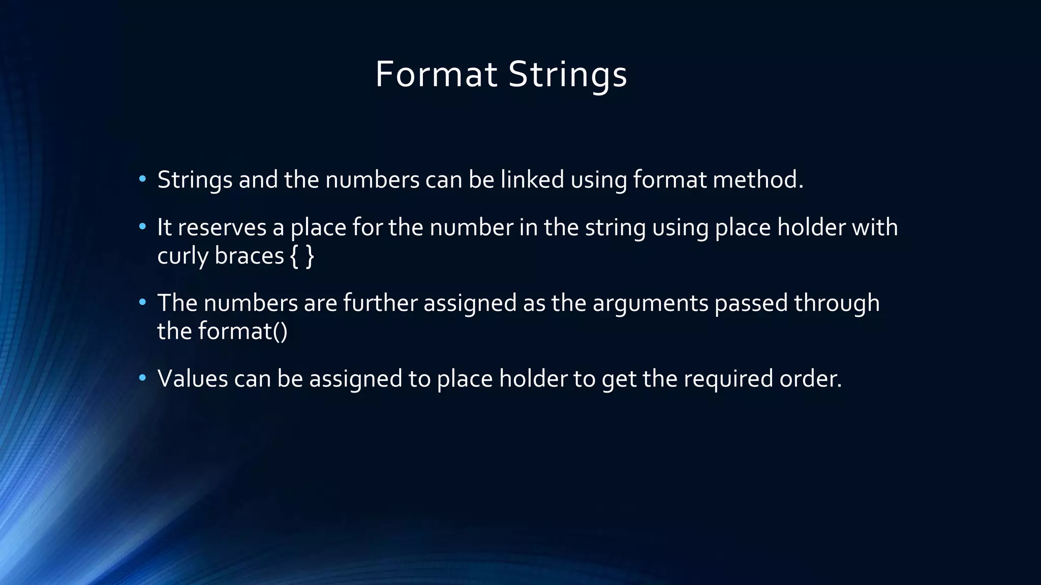 Python strings presentation | PPT