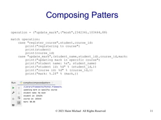 Structural Pattern Matching in Python | PPT