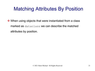 Structural Pattern Matching in Python | PPT