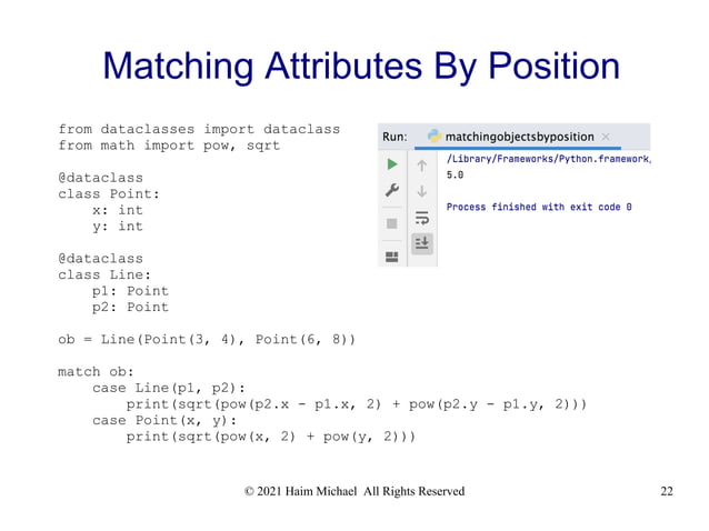 Structural Pattern Matching in Python | PPT