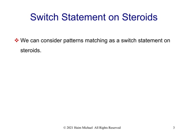 Structural Pattern Matching in Python | PPT