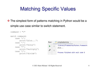 Structural Pattern Matching in Python | PPT