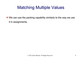 Structural Pattern Matching in Python | PPT