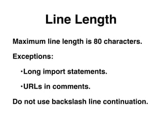 Python Style Guide | PPT