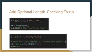 Add Optional Length-Checking To zip
 